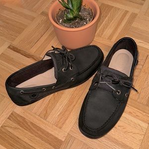 Sperry, Koifish Boat Shoe Black Leather